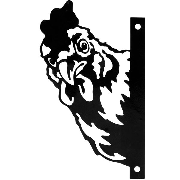 Outdoor Metal Chicken Decor