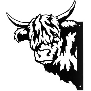 Highland Cow Metal Outdoor Art